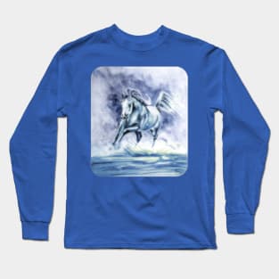 Arabian Horse.  Arabian Sea. Long Sleeve T-Shirt